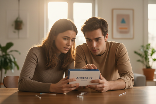 generate images for Siblingship DNA Test include older siblings looking curious to find out results of whether or not they are related